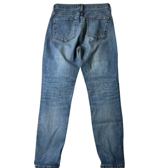 EVERLANE High Rise Straight slim Ankle Blue Denim Jeans Size 27 EVEREVE - Picture 2 of 8